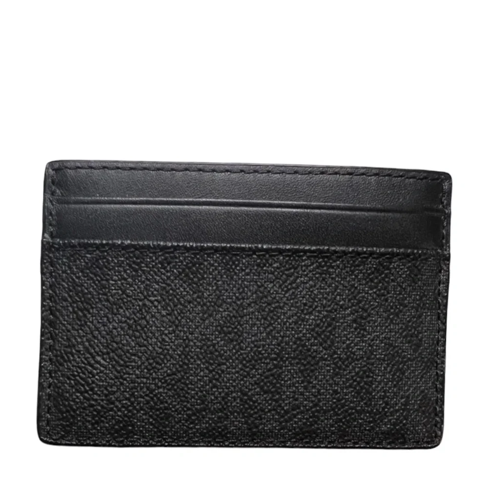 Michael Kors Black Monogram Cardholder New